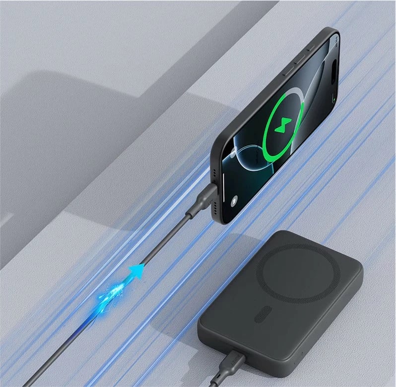 Power bank AUKEY PB-MS04 MagFusion Slim 10000mAh, MagSafe, 20W, Gri