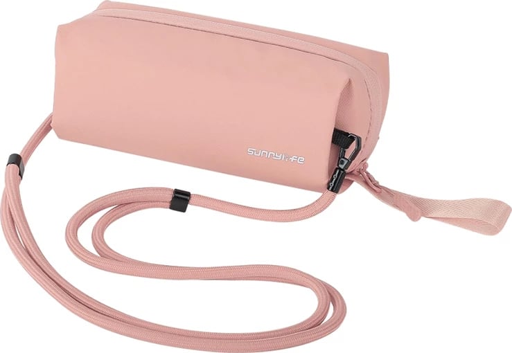 Çantë organizuese Sunnylife B018, për DJI Osmo Pocket 3 / kamera sportive / celular, e papërshkueshme nga uji, me rrip shpatulle, rozë