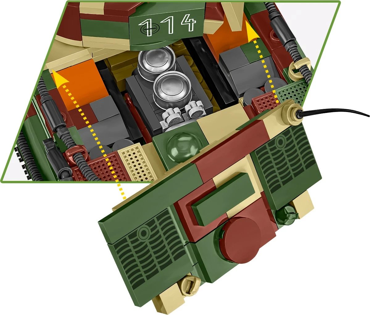 Set ndërtimi Cobi Pz.Kpfw. VI Tiger Ausf. E, 870 pjesë, me 2 figurina