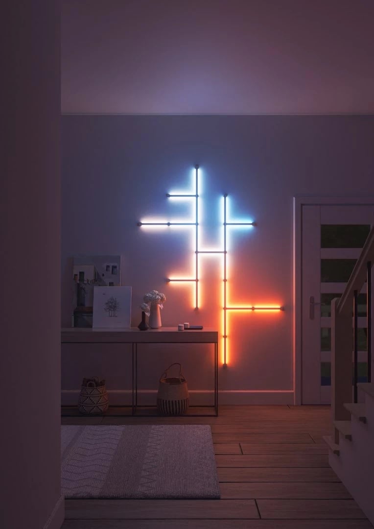 Set zgjerimi Nanoleaf Lines, 3 copë, Bardhë
