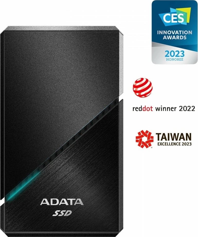 Disk i jashtëm SSD Adata SE920, 1TB, USB4 Type-C, i zi