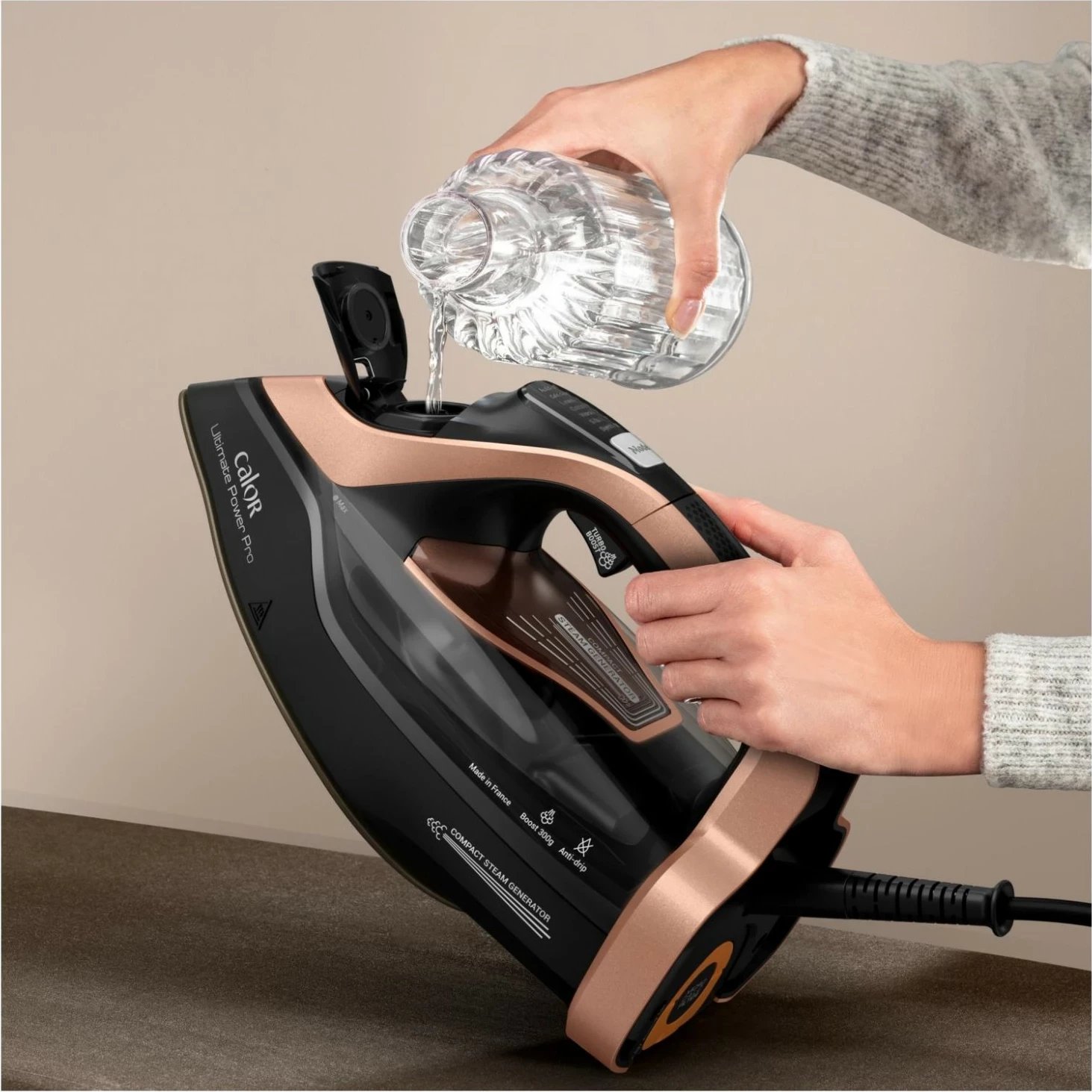 Hekur me avull Tefal Ultimate Power Pro FV9E50E0, 3200W, i zi