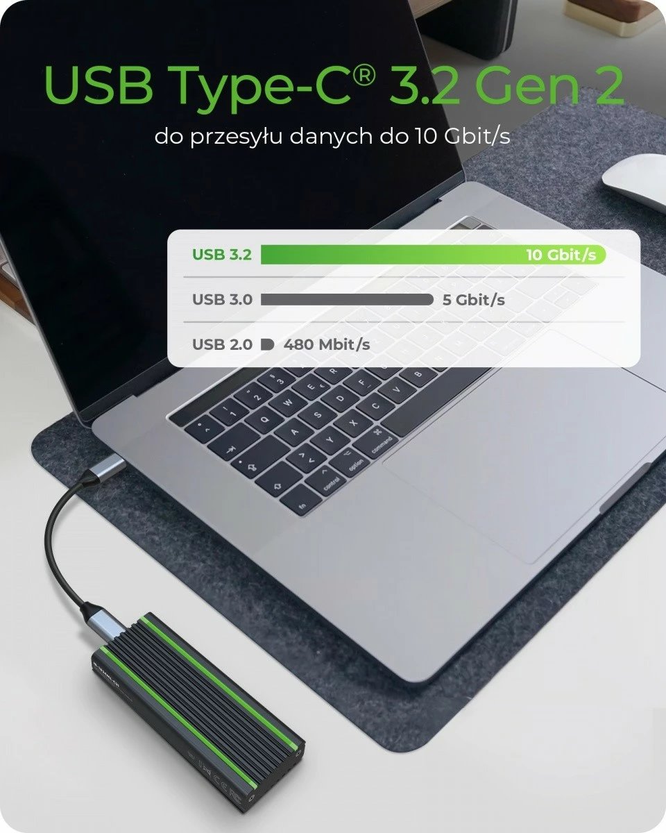 Kasë IcyBox IB-1824ML-C31 për SSD M.2 NVMe, RGB, e zezë