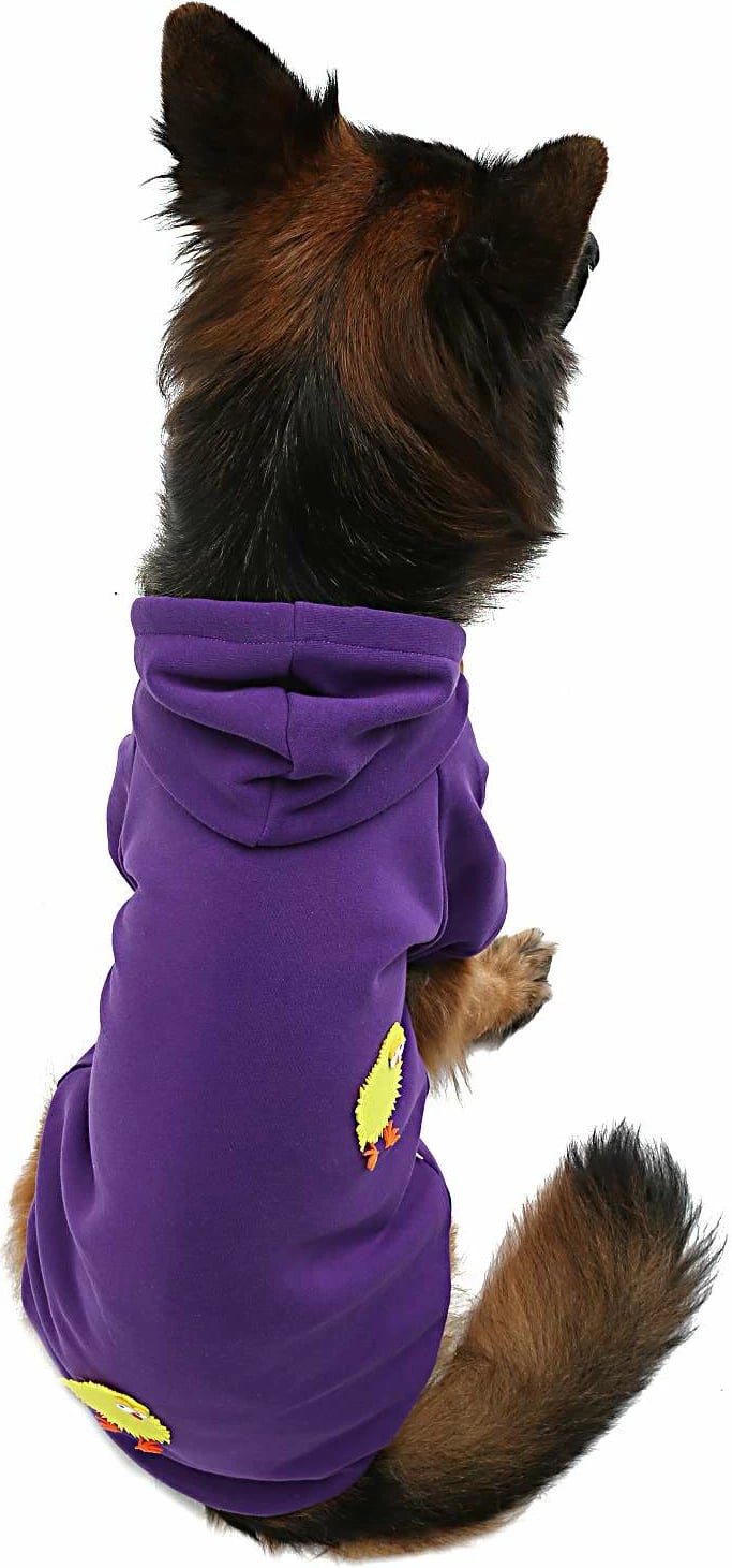 Bluzë me kapuç për qen, ngjyrë vjollcë, Paws & Whiskers, Purplechicksweat