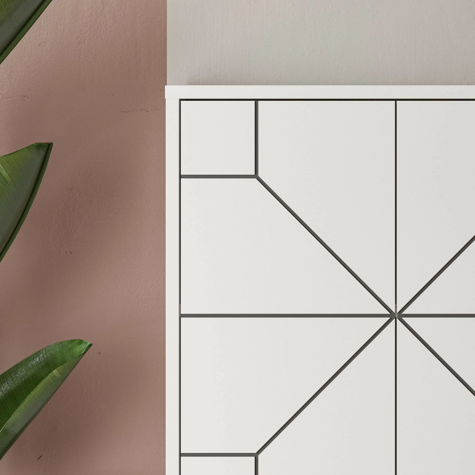 Dollap multifunksional Skye Decor, ngjyrë e bardhë, Dune