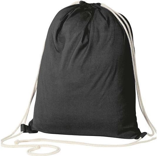 Çantë me litar MACMA 100% pambuk, H52x40x3cm, e zezë