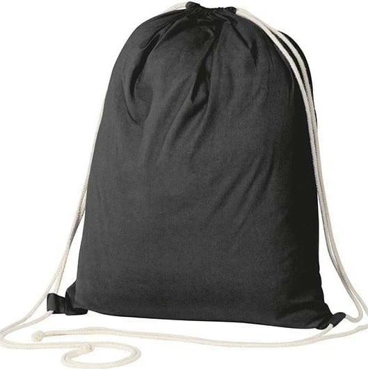 Çantë me litar MACMA 100% pambuk, H52x40x3cm, e zezë