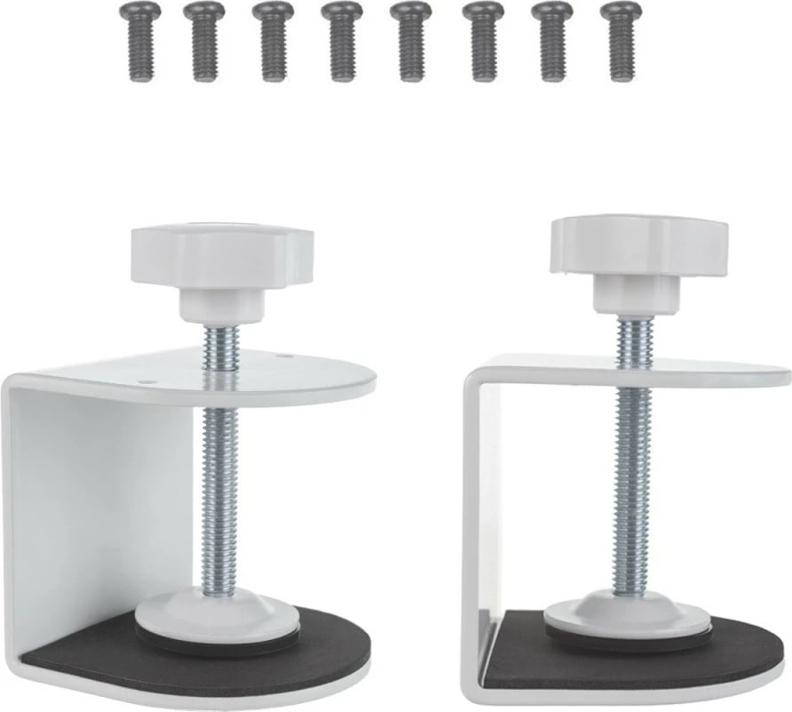 Organizues kabllosh për tavolinë Maclean MC-333, i bardhë, rregullim gjatësi 800/1000/1200 mm, kapacitet 5kg