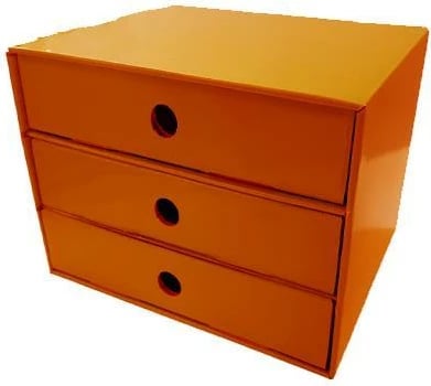 Njësi sirtarësh NEXT 3 sirtarë, A5, Portokalli