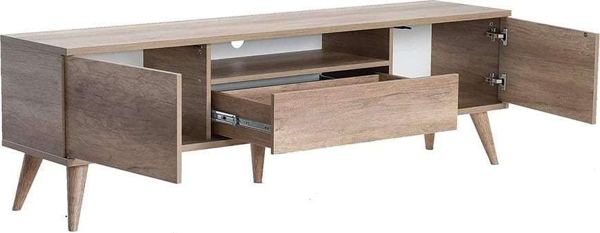 Komodë TV Hanah Home, Tvr-621-Tt-1, ngjyrë arre e çelët, 180x55x40cm