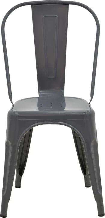 Karrige Utopia metalike, ngjyrë antraciti, 44x44x85cm