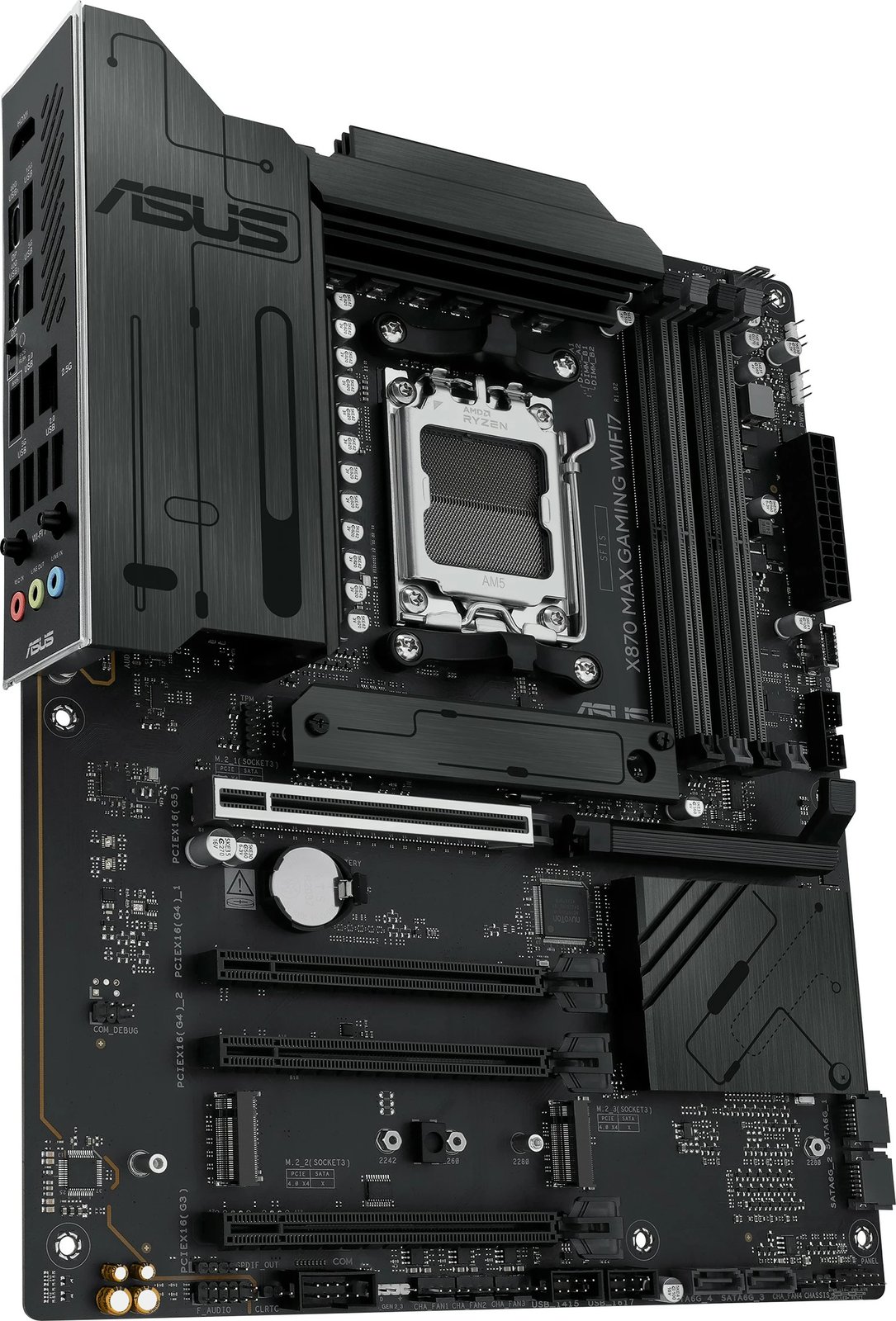 Pllakë amë ASUS X870 MAX GAMING WIFI7, Socket AM5, DDR5, ATX, Wi-Fi 7, e zezë