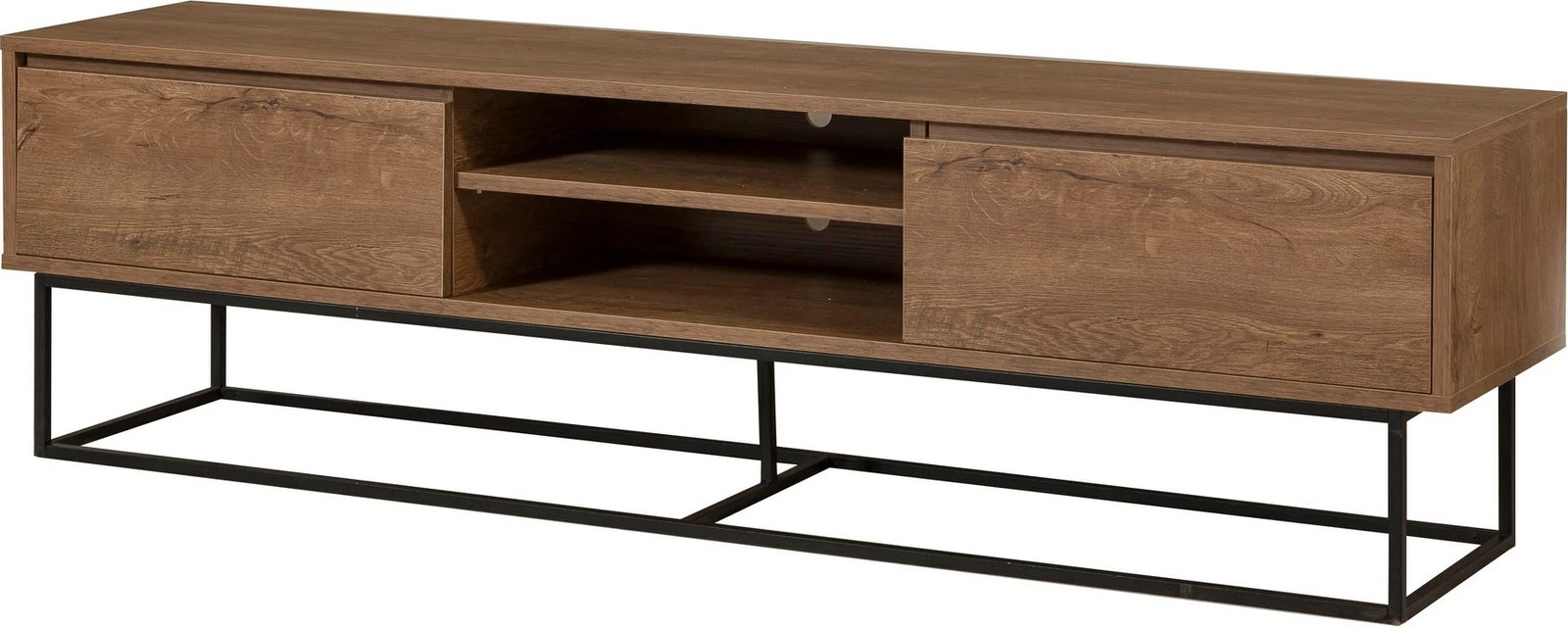 Set mobiljesh për dhomë dite, Laxus Takım 10, ngjyrë arre dhe e zezë