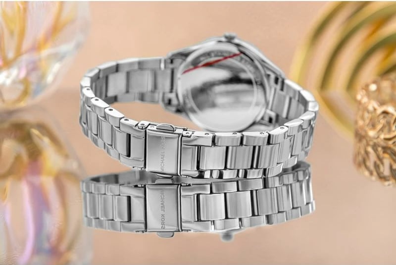 Orë dore për femra Michael Kors Lauryn, argjendi