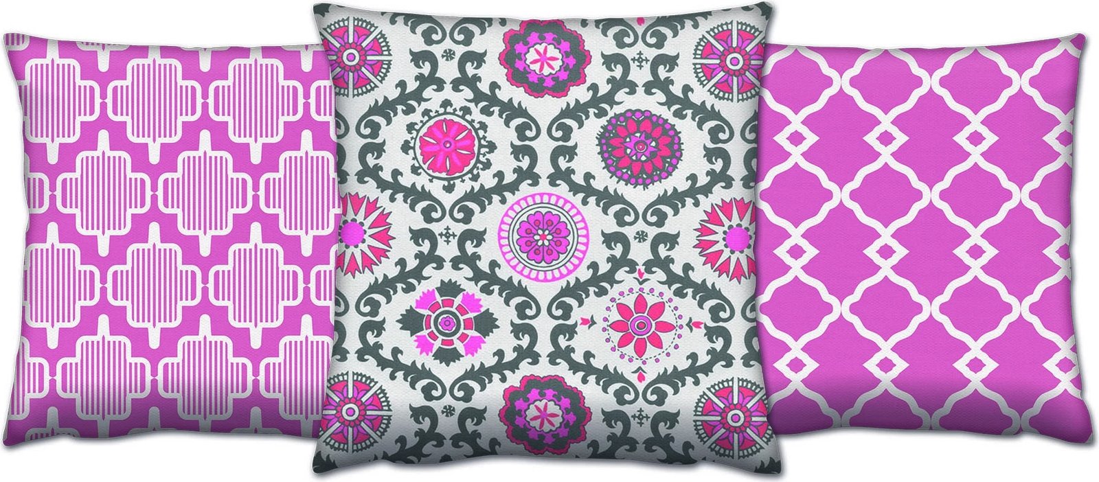 Set jastëkësh dekorativ (3 copë), shumëngjyrësh, AC-4305-4623-4317