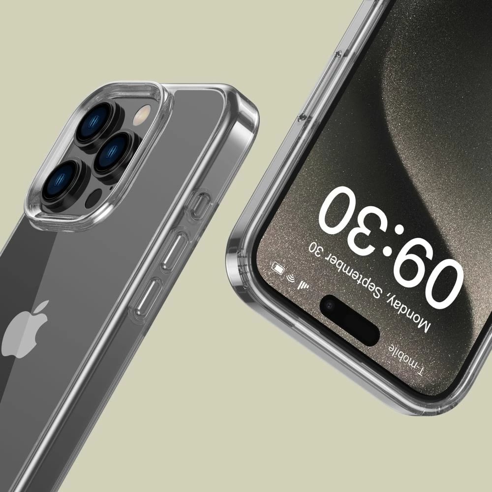 Mbështjellës Tech-Protect FlexAir Hybrid për iPhone 16 Pro, Transparent