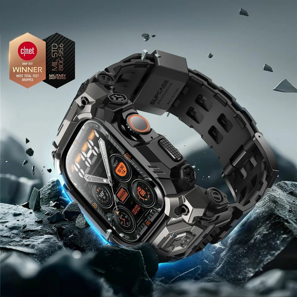 Mbështjellës Supcase Unicorn Beetle Ore për Apple Watch Ultra 1/2 49mm, Zi
