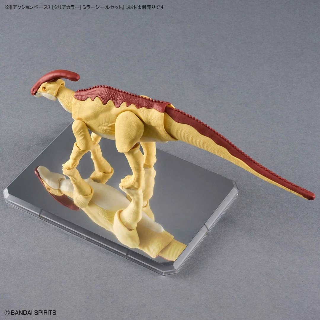 Set bazash ekspozimi Bandai Action Base 7, clear color me ngjitëse pasqyre, 2 copë