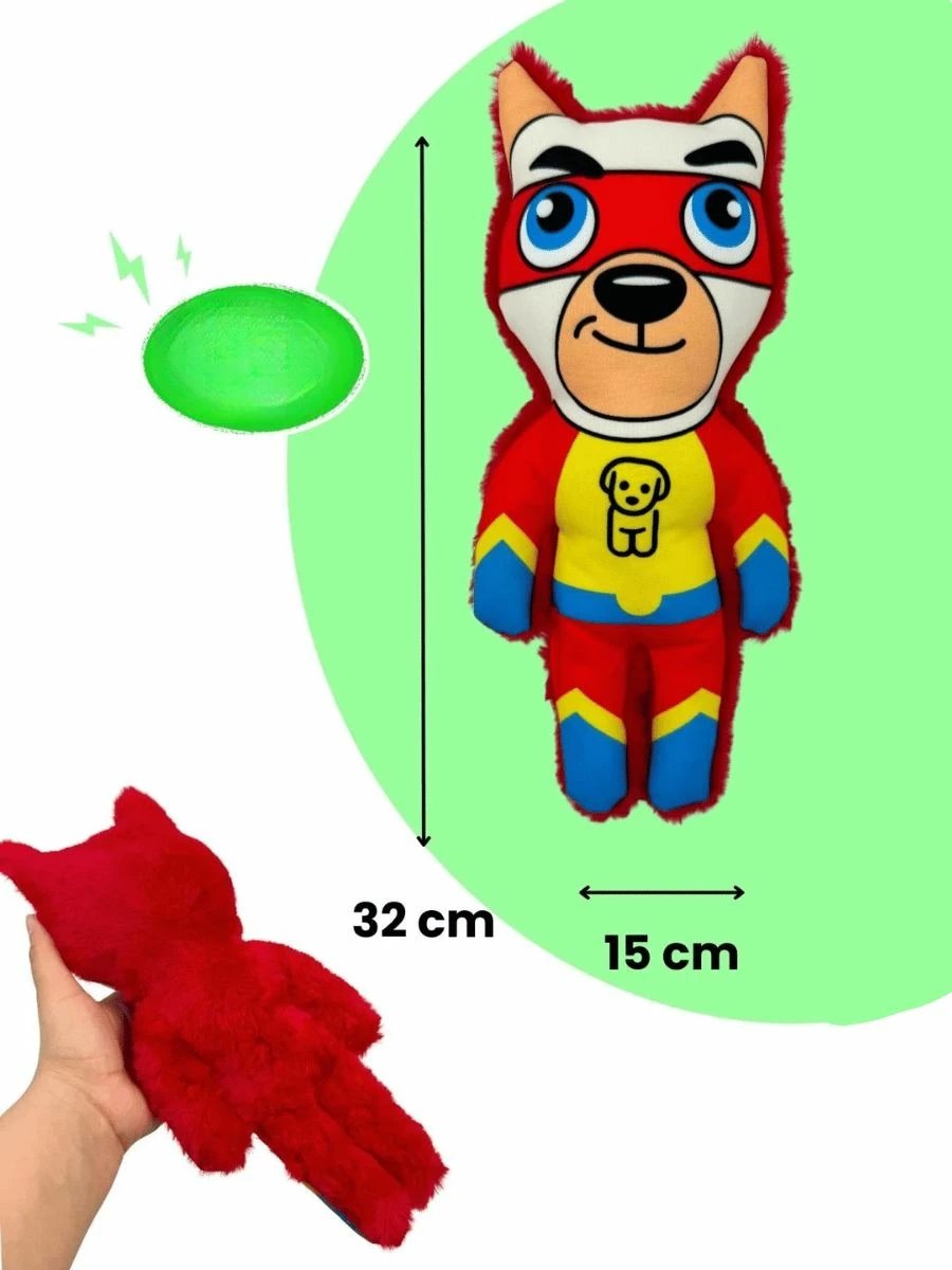 Lodër pelushi për qen, Paws & Whiskers, Havhav 1034, ngjyrë e verdhë, e kuqe, e kaltër, 32x15cm