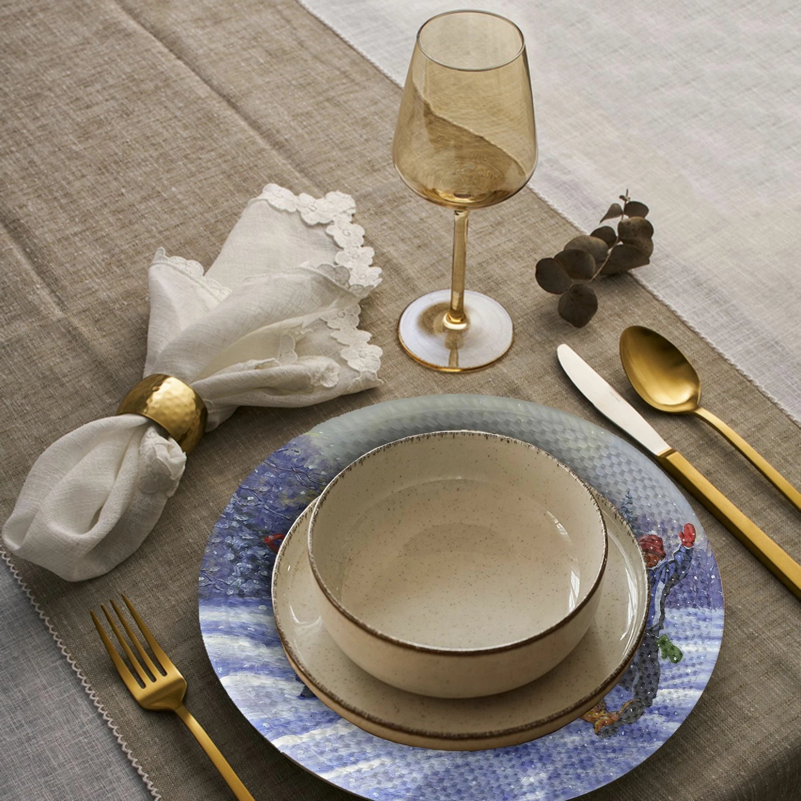 Set nënshtruesish tavoline Hermia Concept, shumëngjyrësh, 3174Supla, 4 copë