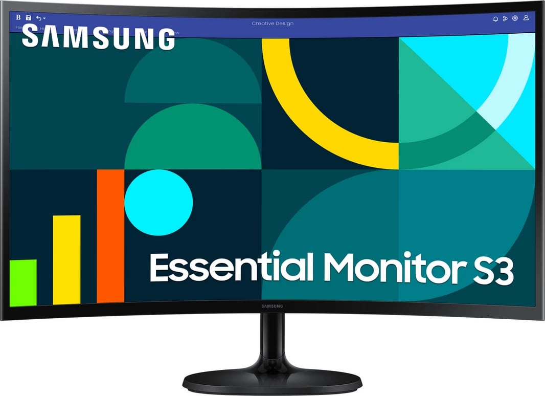 Monitor Samsung Essential S3 S27D364GAU (LS27D364GAUXEN) 27 inch i lakuar, e zezë