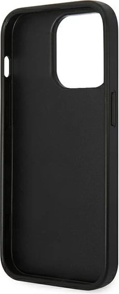 Mbështjellës Karl Lagerfeld KLHCP14LSAPCHK për iPhone 14 Pro 6.1", Saffiano Choupette Head Patch, i zi