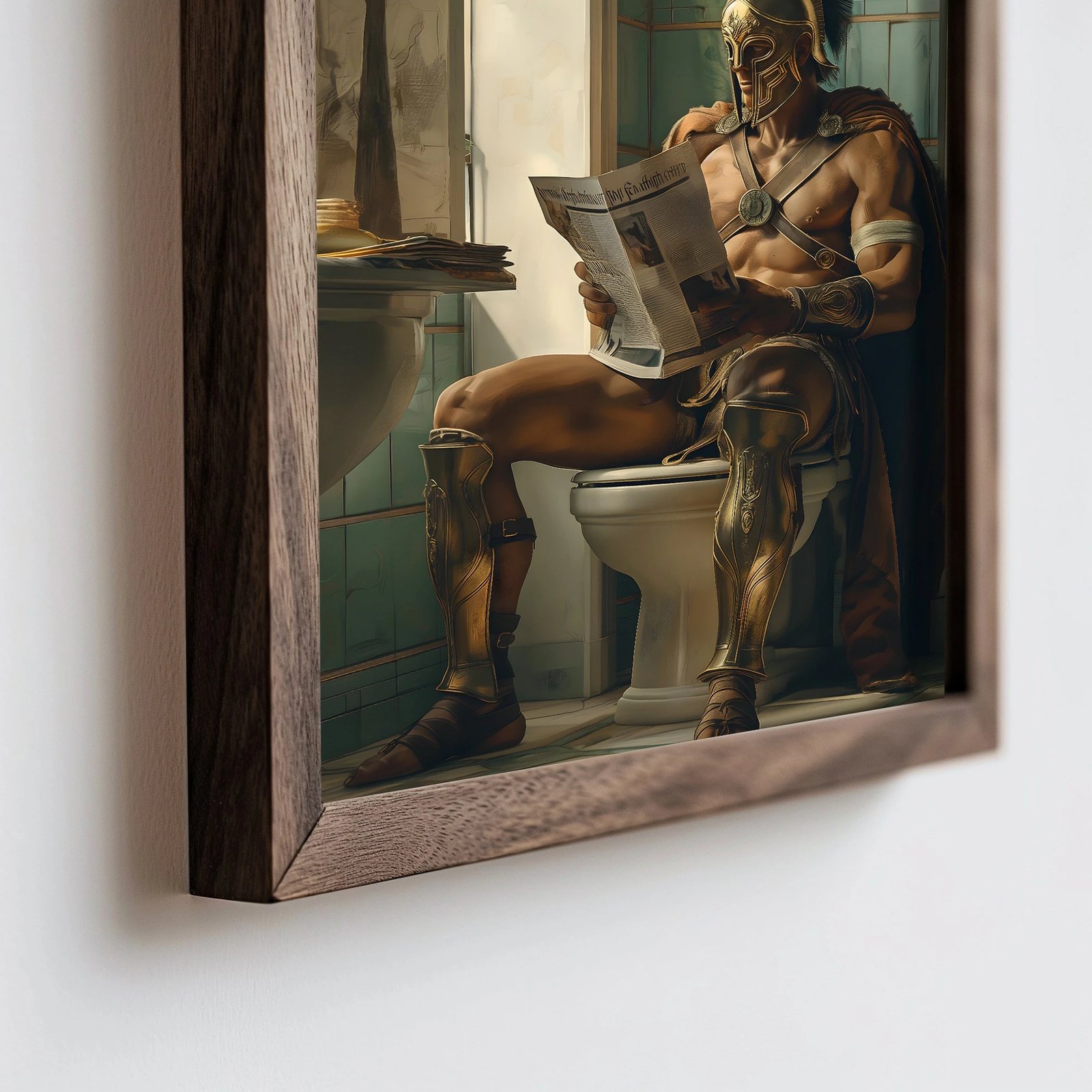 Pikturë dekorative me kornizë MDF, shumëngjyrëshe, HUM061, 50x70x3.5cm