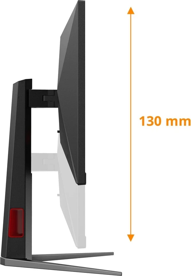 Monitor gaming AOC 24G4HA, 23.8", Full HD, LED, i zi me të kuqe