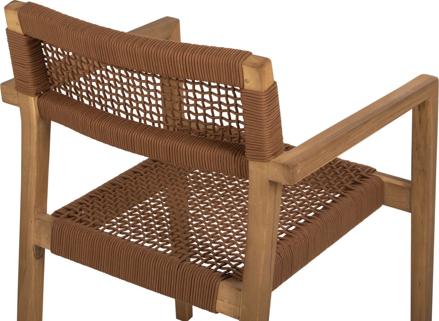 Karrige me krahë CHARLOTTE FH9637.01 dru tik natyral & litar kafe 59x54x83H cm