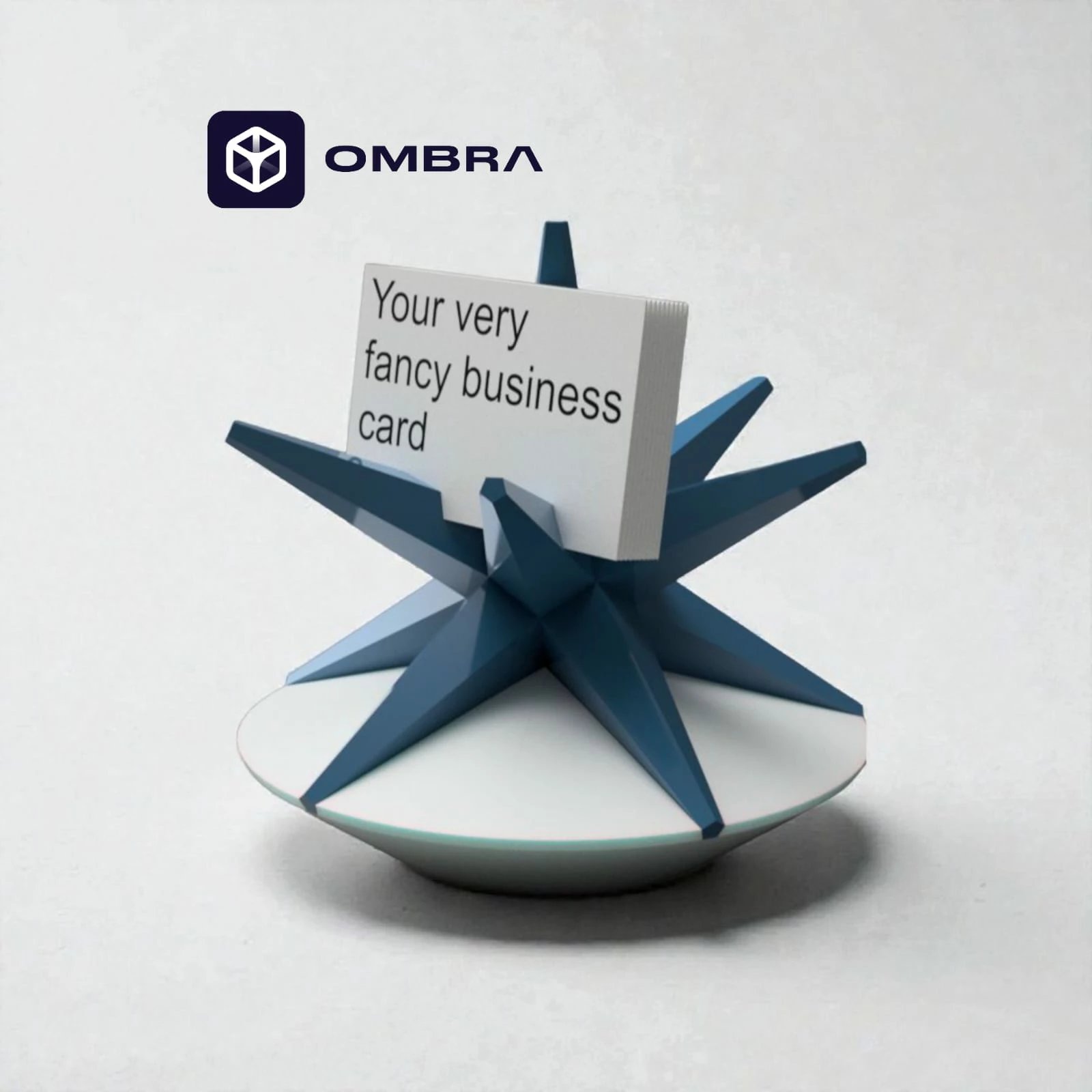 Mbajtëse për vizitëkarta në formë Ylli, e kaltert