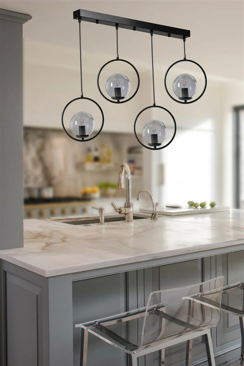 Llambë tavani industriale Opviq, ngjyrë e zezë, 8490-7