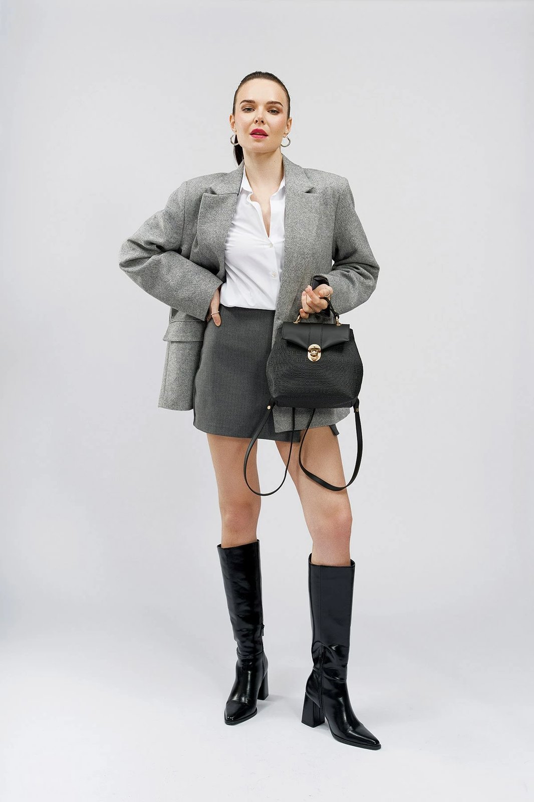 Çantë shpine Lucky Bees, e zezë, 1214