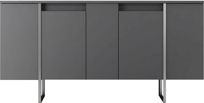 Konsol Skye Decor, Luxe, antracit, argjend