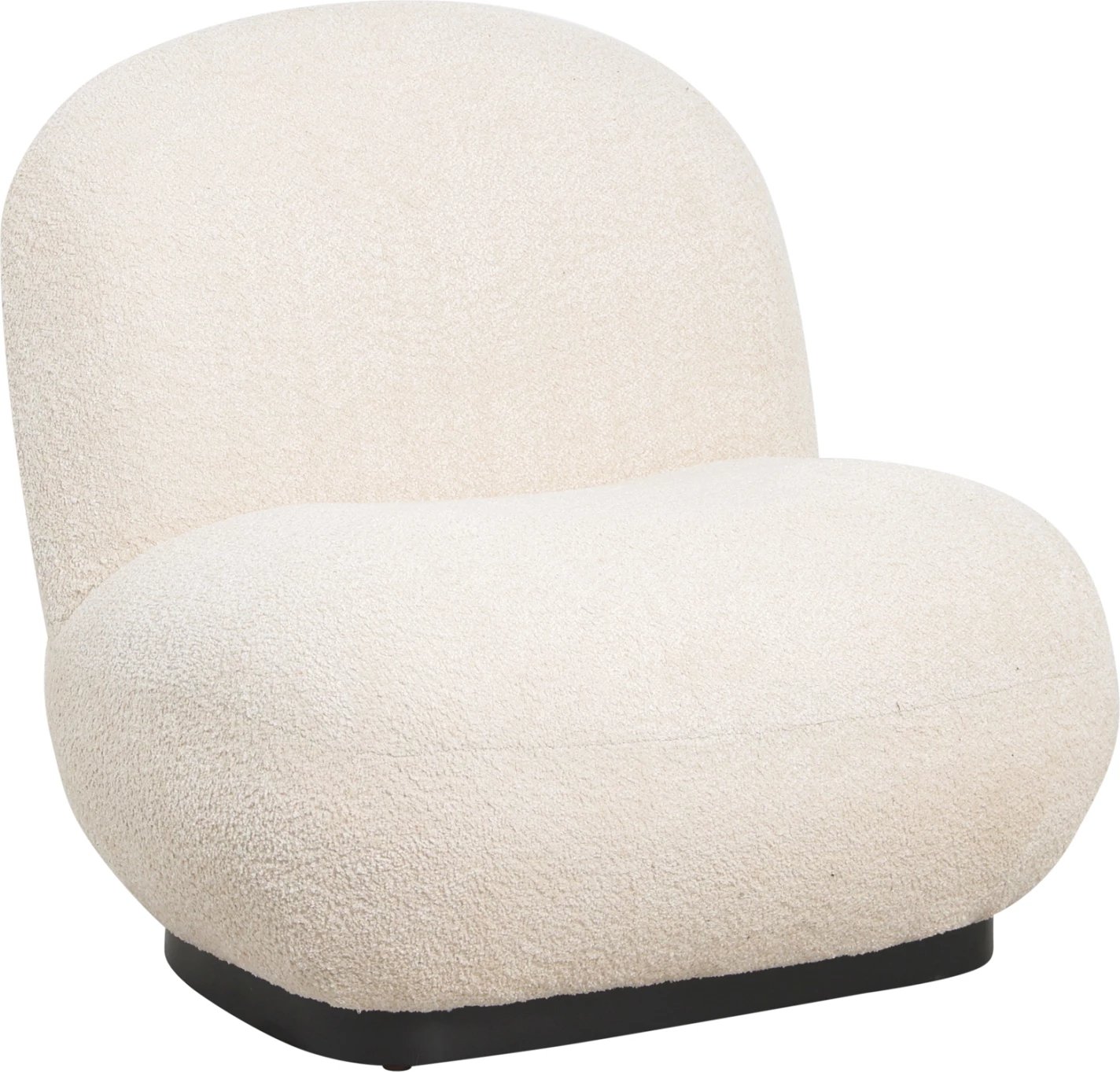 Karrige BEANY FH9591.06, pëlhurë boucle ecru, 85x82x77H cm