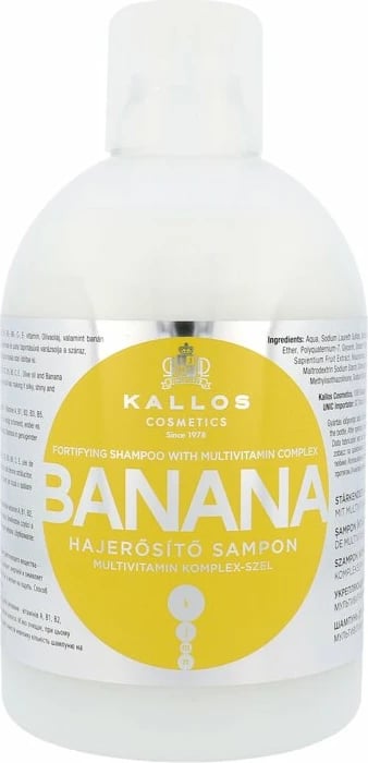 Shampon për femra Kallos Cosmetics Banana, 1000ml