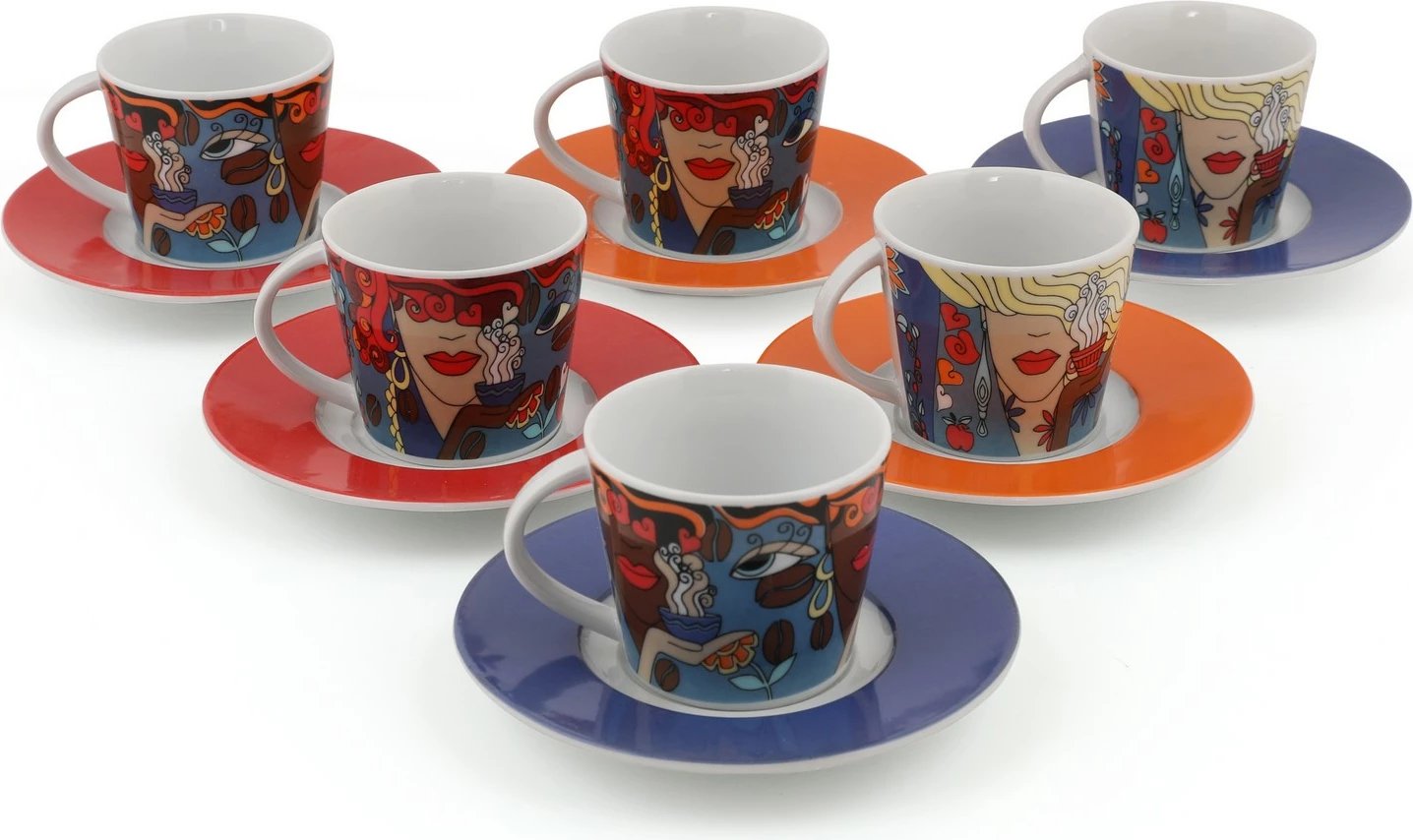 Set filxhanash kafeje (12 copë), Hermia Concept, TL12KT42010910
