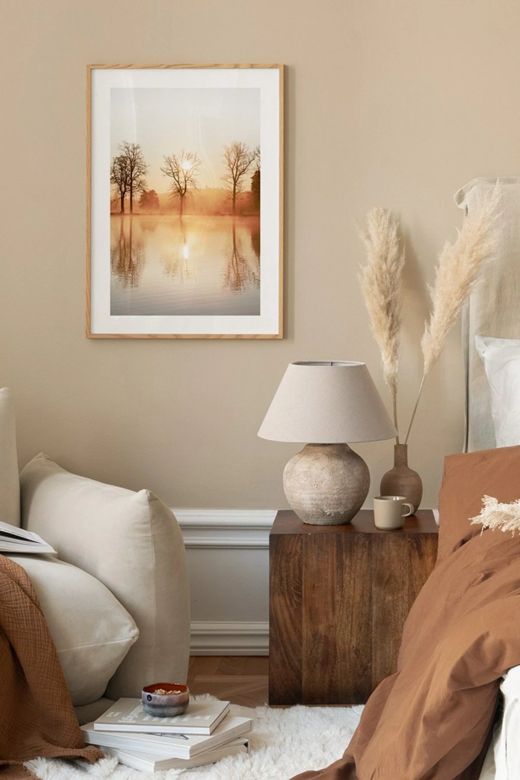 Pikturë dekorative me kornizë, shumëngjyrëshe, Tekhamcerceve121, 33x48cm