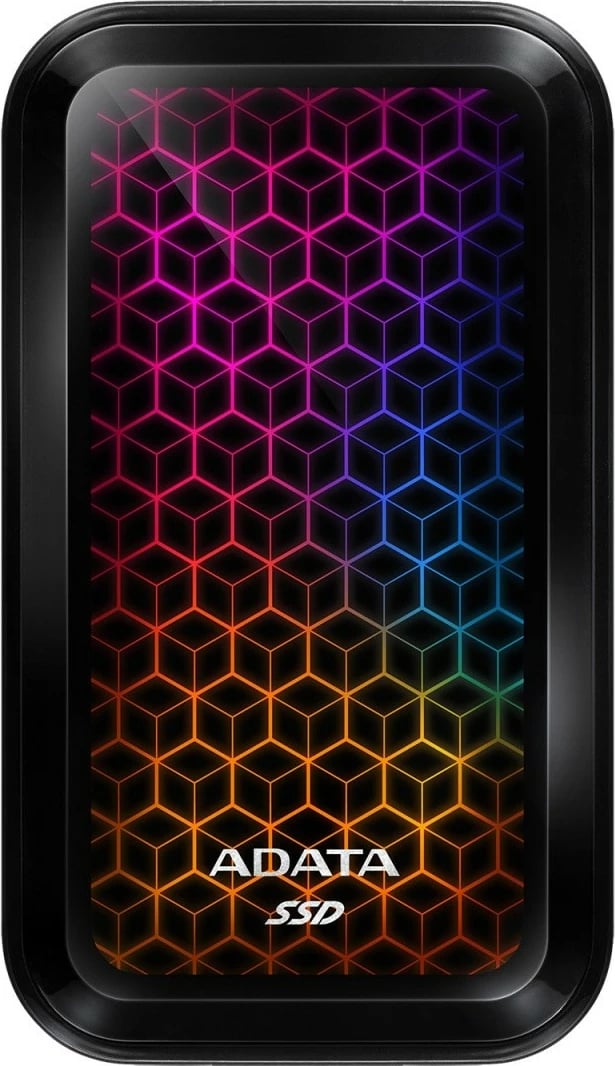 SSD i jashtëm Adata SE770G, 2TB, USB 3.2, RGB, i zi