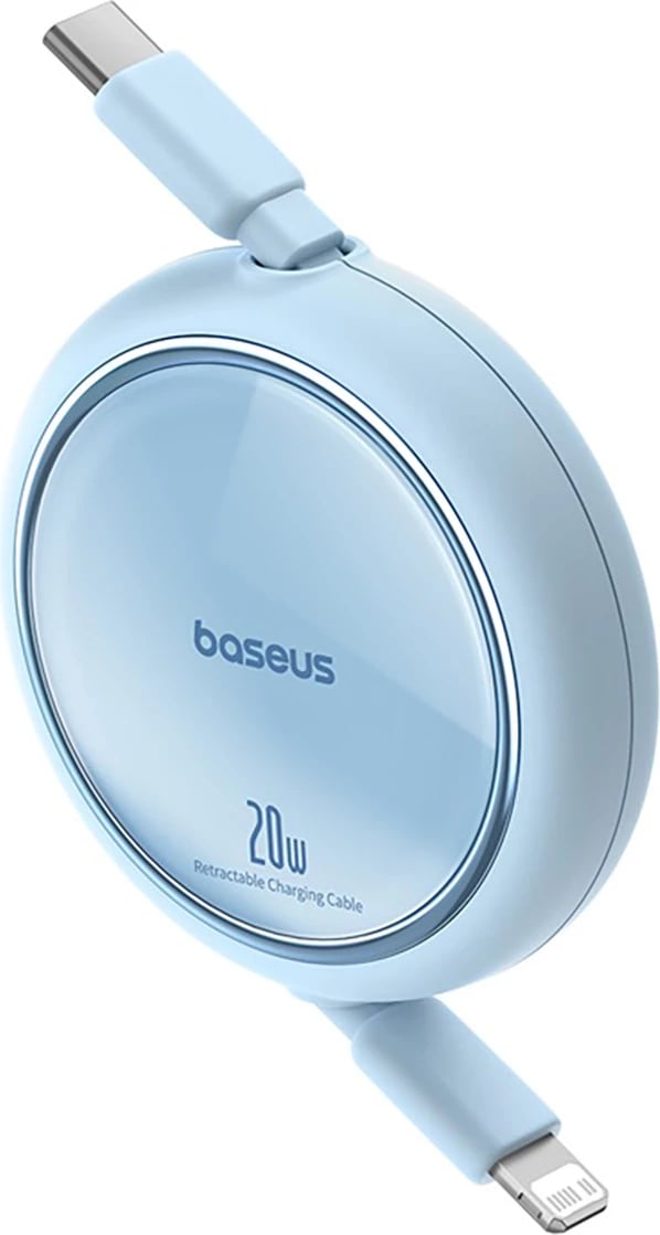 Kabllo karikimi Baseus Free2Pull, USB-C në Lightning, 1m, 20W, kaltër