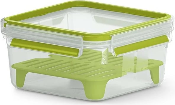 Kuti sanduiçi Emsa Clip&Go N1071700 XL, transparente/jeshile e hapur Kuti sanduiçi Emsa Clip&Go N1071700 XL, transparente/jeshile e hapur