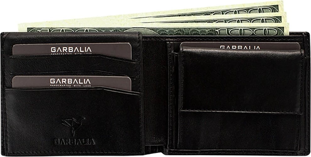 Portofol për burra, lëkurë e zezë, Zoozie Bags Jackson