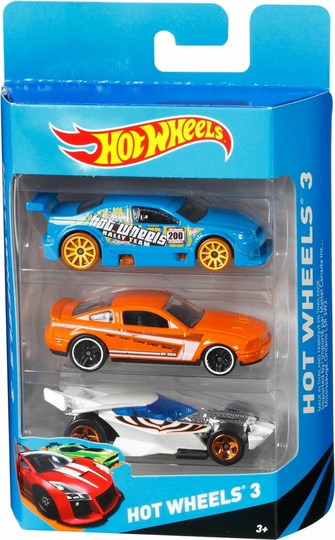 Set veturash lodër Hot Wheels K5904, 3 copë, ngjyra të përziera Set veturash lodër Hot Wheels K5904, 3 copë, ngjyra të përziera