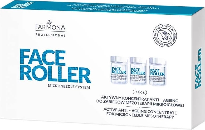 Koncentrat për fytyrë Farmona Professional Face Roller Active Concentrate Anti-Aging për femra 5x5ml