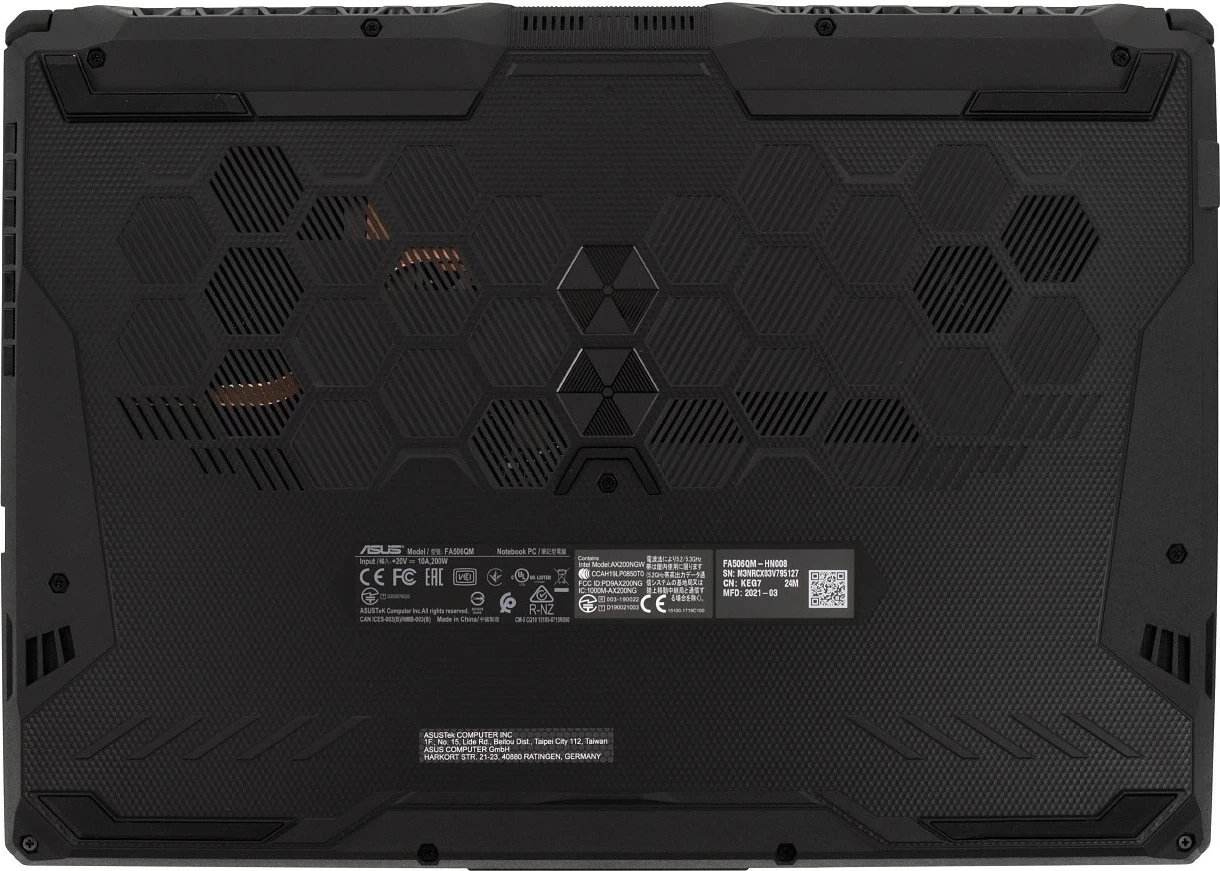 Laptop ASUS TUF Gaming A15 FA506NC-HN001W, 15.6", AMD Ryzen 5, 64GB RAM, 512GB SSD, NVIDIA GeForce RTX 3050