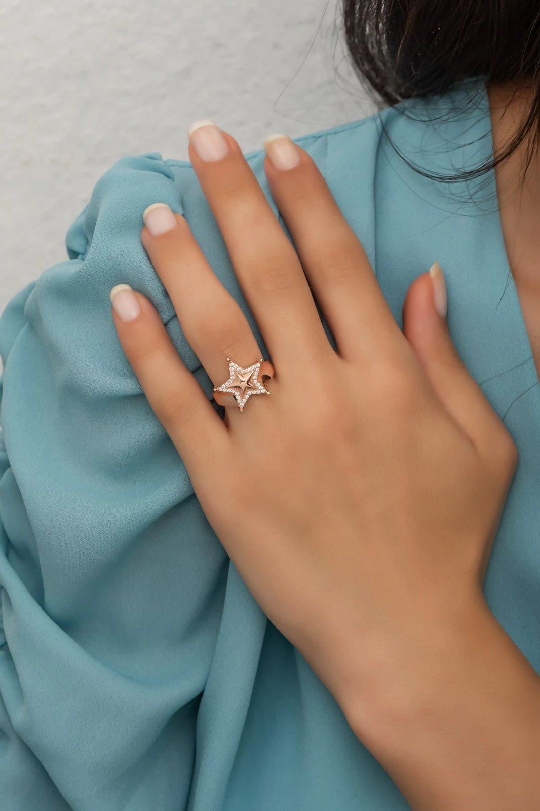 Unazë argjendi Jumeon, ngjyrë ari rozë, NRZ99700