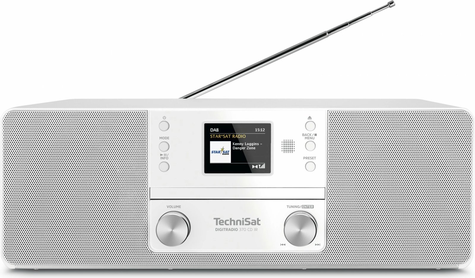Radio TechniSat DigitRadio 370 CD IR, bardhë