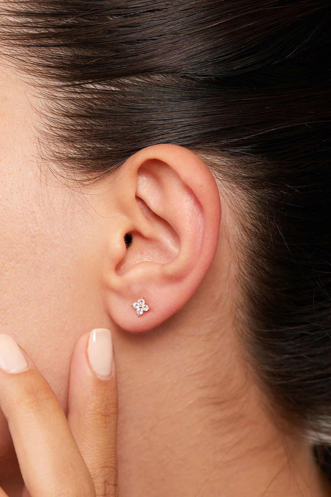 Vathë argjendi Elika, ngjyrë rozë, ELKMD50205R