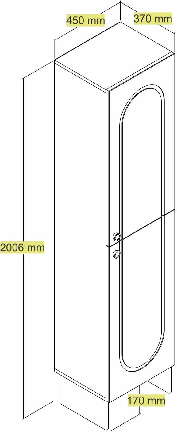 Stendë korridori Skye Decor, Palermo M, krem-travertin