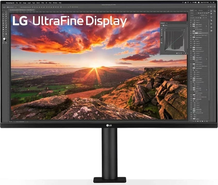 Monitor LG UltraFine Ergo 32UN880K-B, 31 inç, 4K, IPS, e zezë