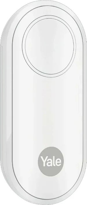 Buton i mençur Yale Home AL-PB-1A-W, për alarm ose zile dere, i bardhë
